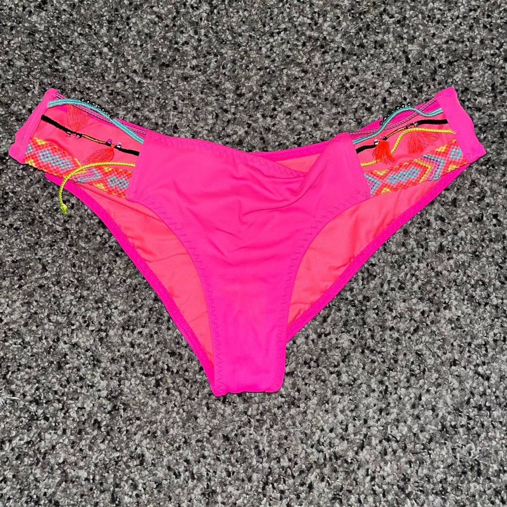Bright pink VS swim bottoms💗
